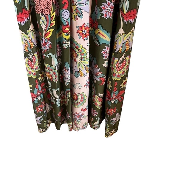 BODEN x ICONS *Rare* Camrose Silk Peacock Floral Maxi Dress WW082 - Picture 6 of 12